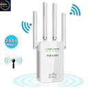 Repetidor WiFi 4 Antenas Pix-Link — Amplie o Sinal em Toda a Casa Sem Trocar o Roteador