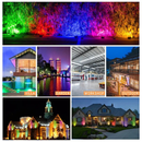Refletor 10W LED SMD Slim Mini Holofote RGB Colorido IP67 Bivolt COM Controle