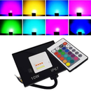 Refletor 10W LED SMD Slim Mini Holofote RGB Colorido IP67 Bivolt COM Controle