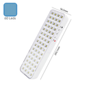 Luminária Emergência Lâmpada 30 ou 60 Leds Recarregável Bivolt Luz Branca Fria