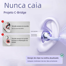Fone Bluetooth Condução Óssea Gancho - Não Entra no Ouvido à Prova de Suor Versão Oficial
