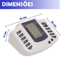 Massageador Elétrico Portátil com Visor LCD 8 Níveis de Intensidade Vários Modos de Massagem