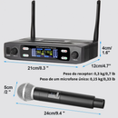 Microfones Sem Fio Duplo Serie Dinâmico Profissional NEW'ION