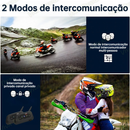 V6 Plus Mais Fone De Ouvido Intercomunicador De Capacete De Motocicleta Bluetooth Com Interfone BT De 1500M