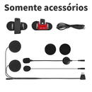 Intercomunicador Bluetooth para Capacete V6 Plus — Alcance 1500m, Grupo de até 5 Pilotos, 8h de Uso e Cancelamento de Ruído