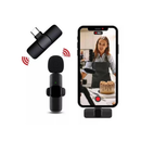 Microfone de Lapela Sem Fio K9 Vlog Compatível Tipo C e iPhone