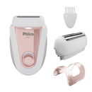 Depilador Elétrico Feminino Philco Sem Fio Bivolt com 4 Acessórios