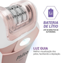 Depilador Philco Bivolt 4 acessórios Corpo e Rosto PDPE01