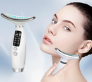 Massageador De Pele Firmeza Pescoço Led de 7 Modos Massageador Portátil Beleza para Rosto e Pescoço